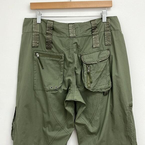 Vintage Y2K Abercrombie & Fitch Cargo Pockets Utility Jogger Baggy Pants Size 8 - Picture 5 of 15